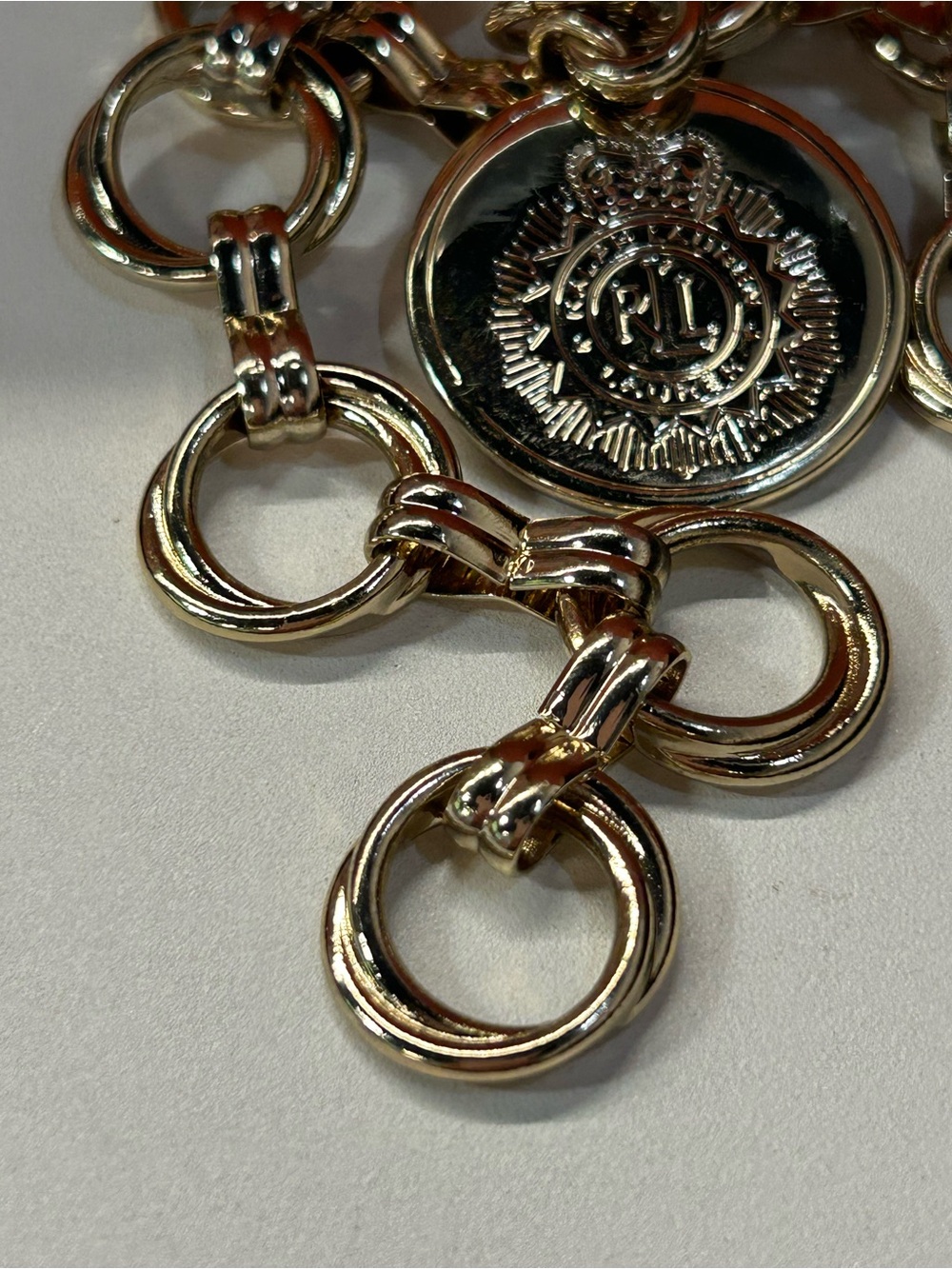 Ralph Lauren gold chain belt great condition - Picture 4 of 7